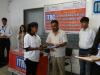 Receiving Certificate after completion of their successful training…